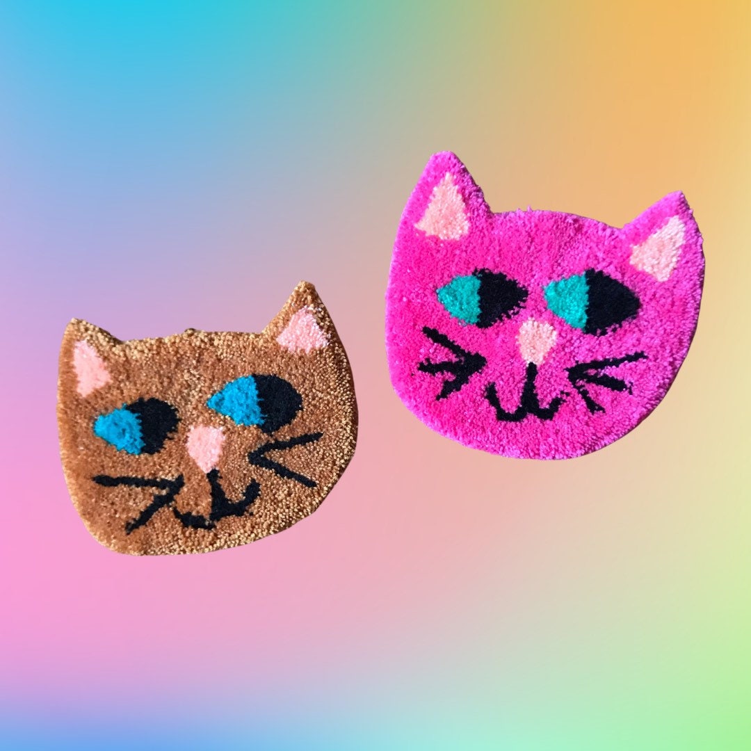 Cat Rug, Cat Wall Hanging, Tufted Cat Etsy