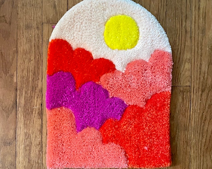 Cloud Rug, Tufted Rug, Aesthetic Rug, Tufted Wall Hanging, Cool Wall Hanging