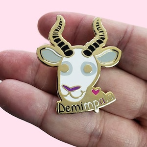 Demimpala Enamel Pin, Demisexual Pride Pin