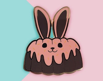 Bundt Cake Bunny Sweet Treat Pals Hard Enamel Pin