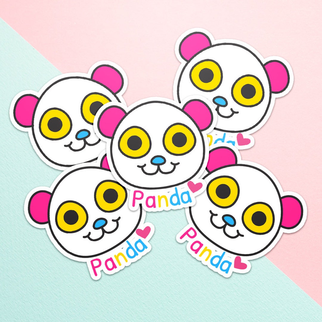 Panda Outdoor Sticker, Weatherproof Vinyl Sticker - Etsy