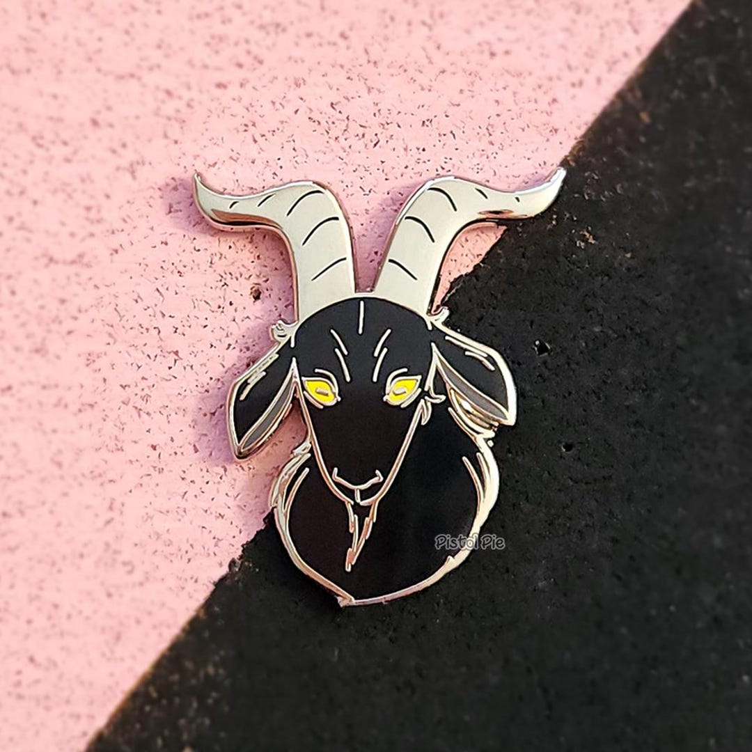 Gyat Pin Black Phillip Goat Hard Enamel Pin - Etsy