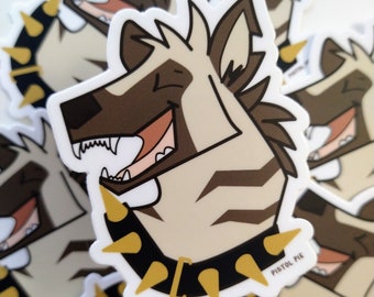 Laughing Hyena Weatherproof Vinyl Sticker