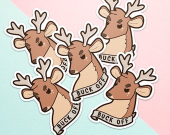 Buck Off Deer Sticker