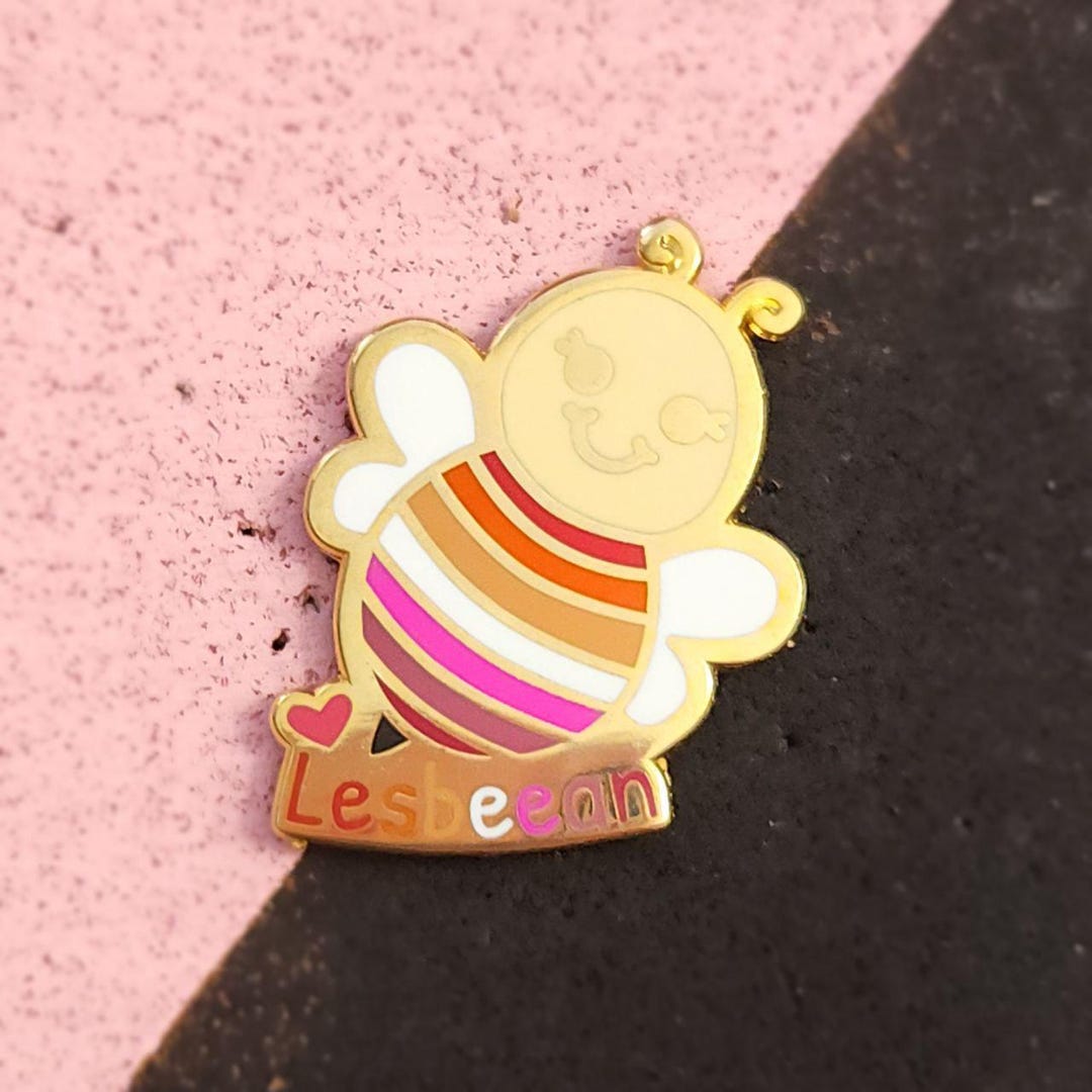 Lesbeean Lesbian Pride Enamel Pin - Etsy UK