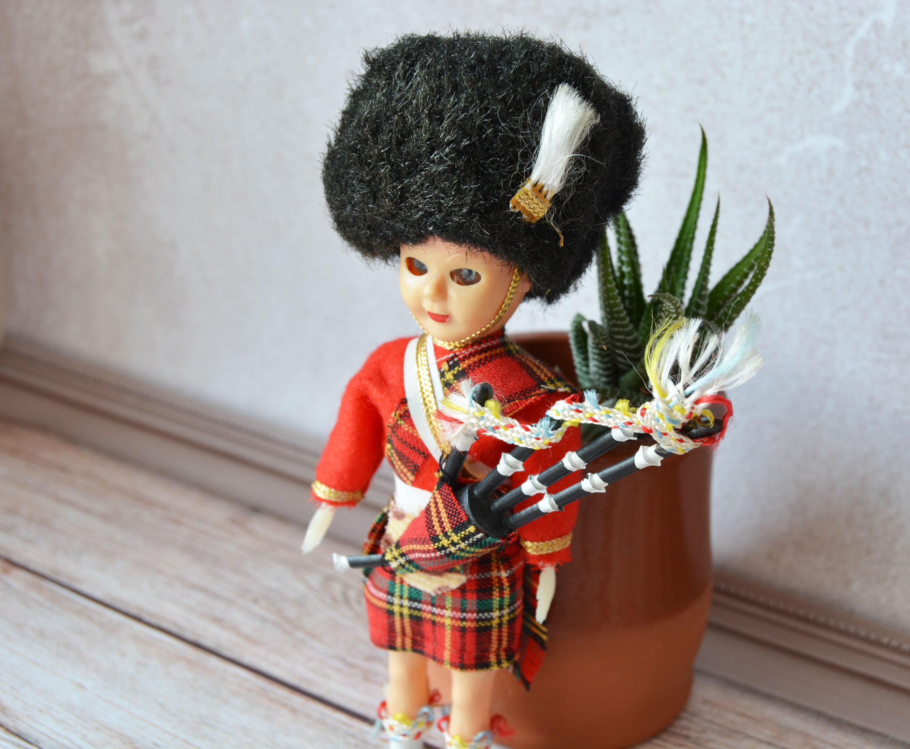 Scottish Costume Doll Vintage Bagpiper Doll British Royal Etsy Singapore