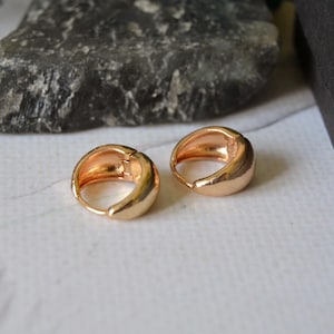 Vintage Gold Ton Creolen: Kleine Hygge Stil