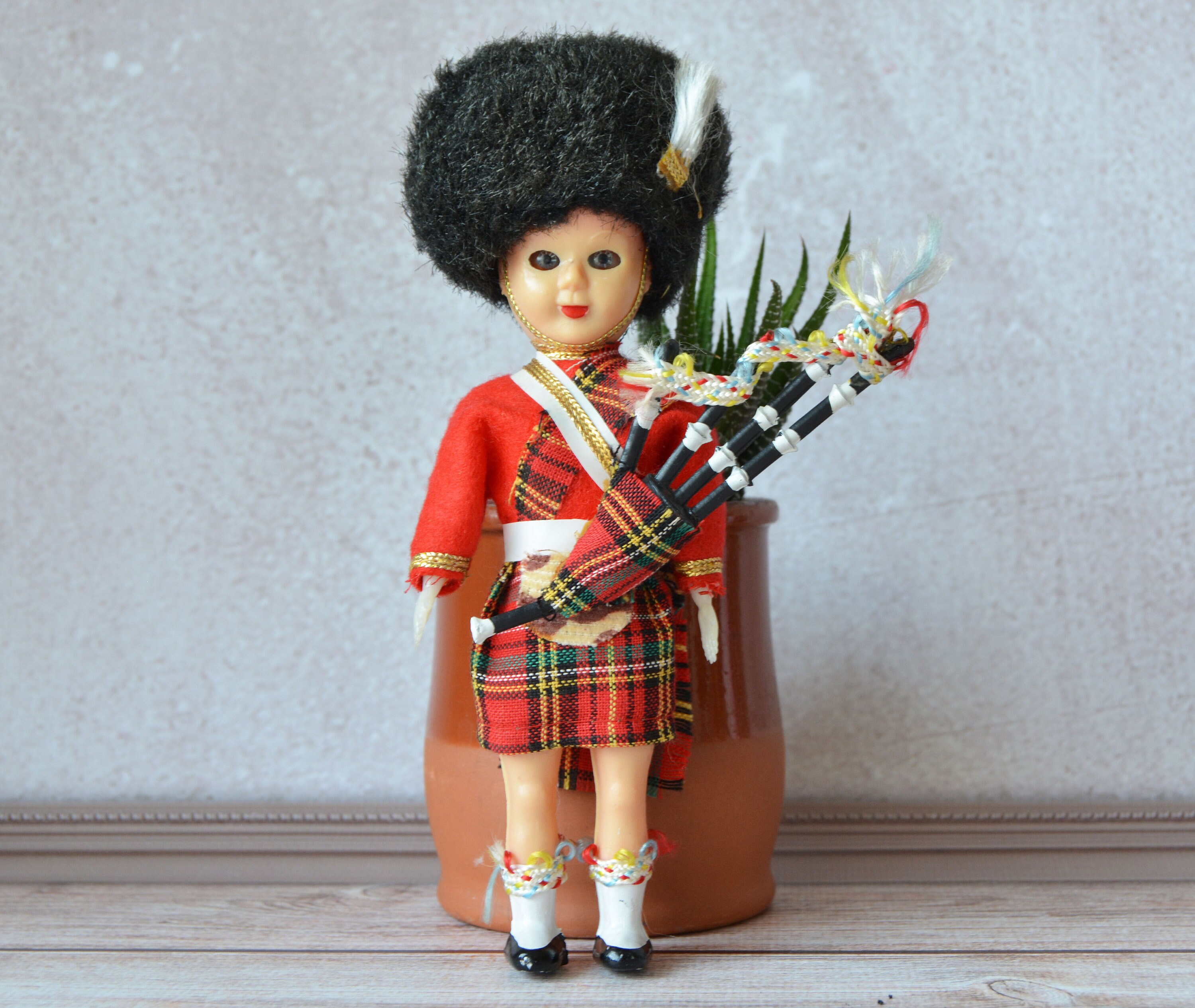 Scottish Costume Doll Vintage Bagpiper Doll British Royal Etsy Singapore