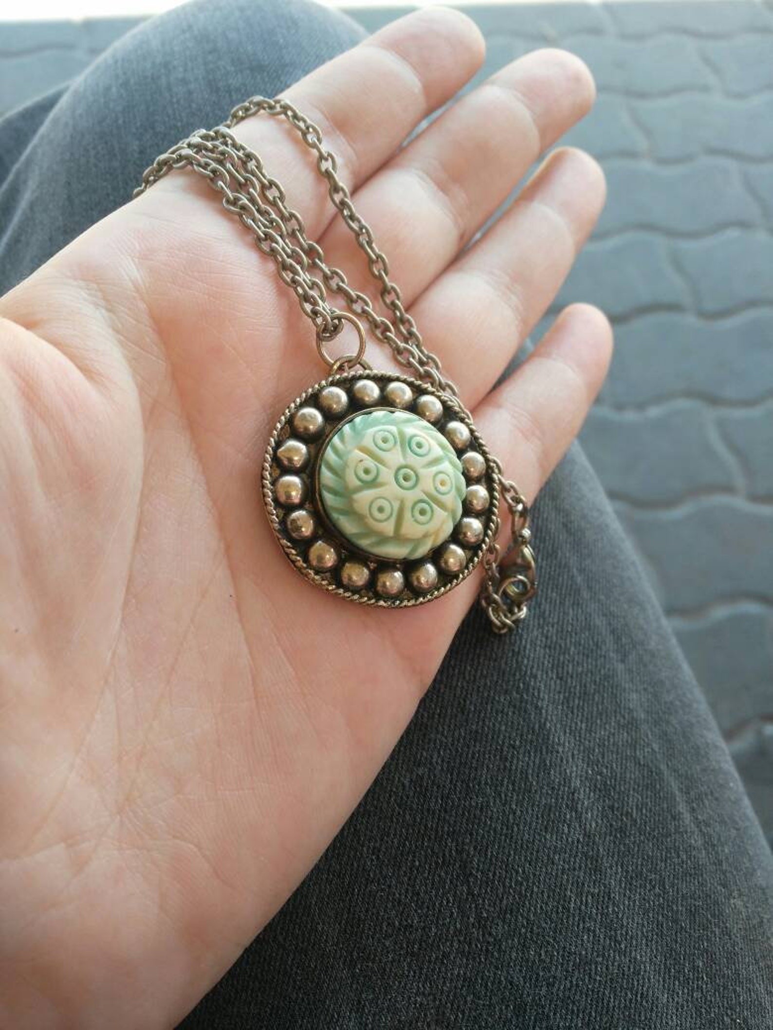 Vintage Tribal Pendant Necklace Latin America Jewelry From Etsy UK