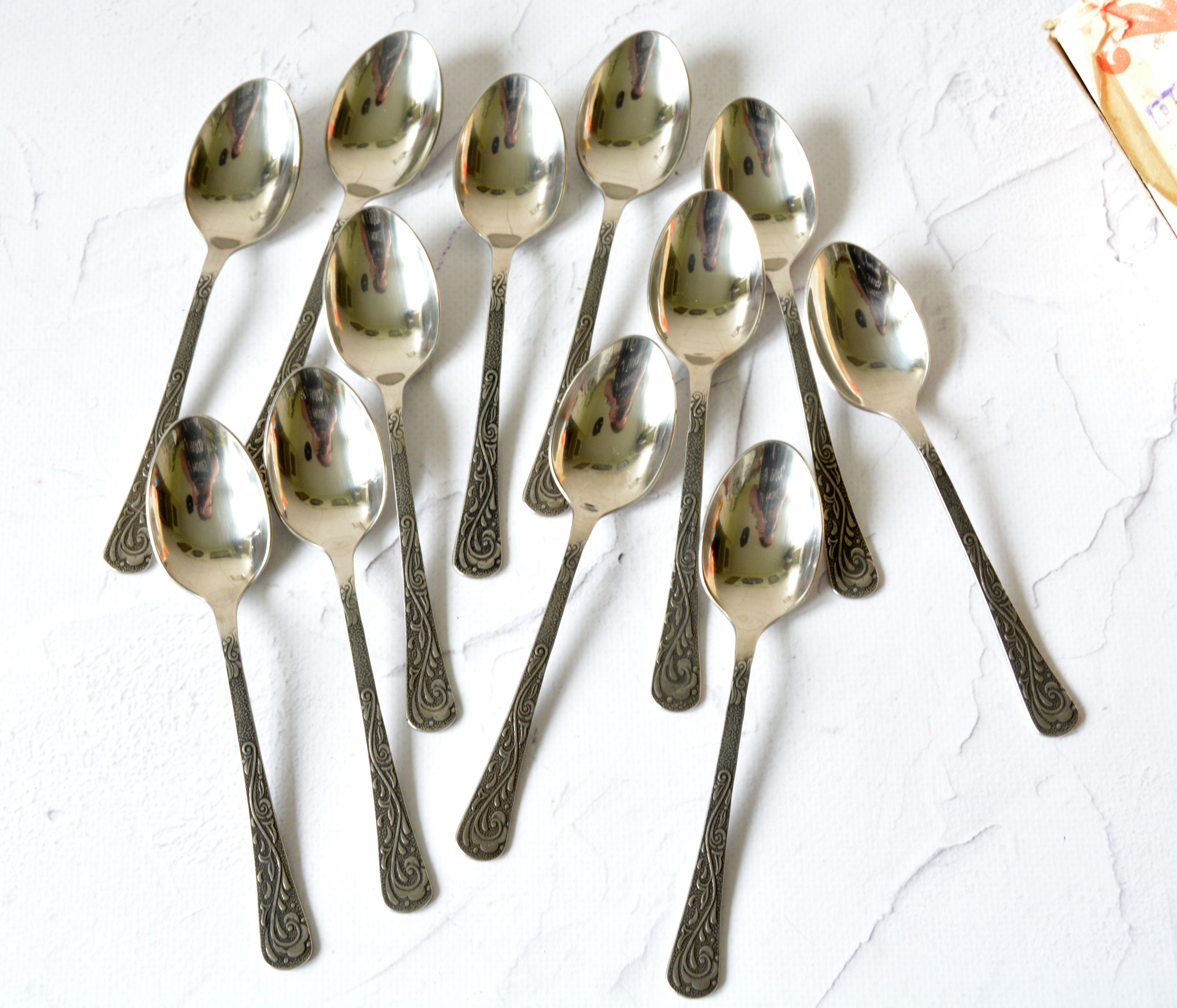 Vintage Tea Spoons Set of 12 Stainless Steel Spoons From Etsy UK