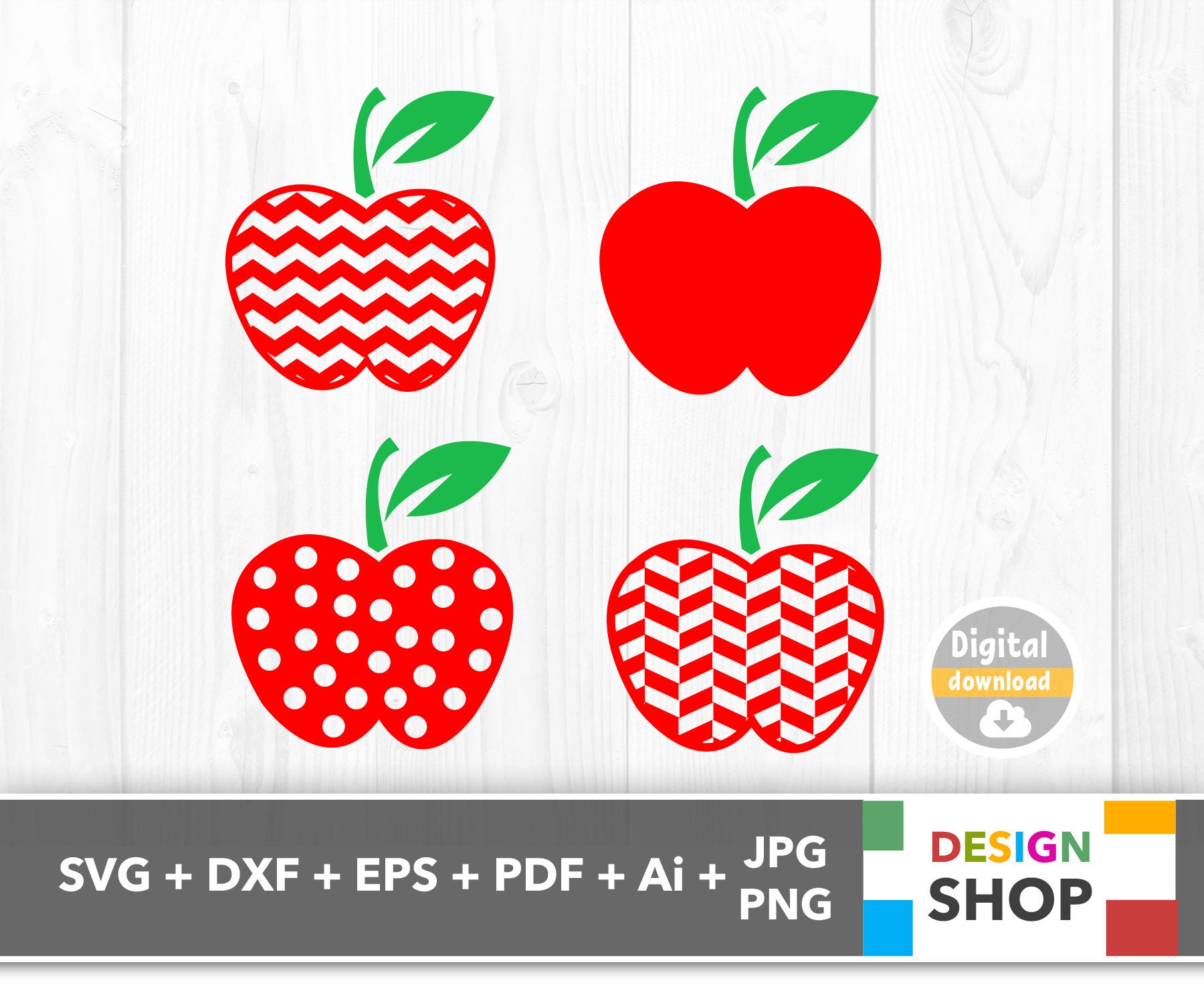 Download Free Apple Svg Chevron Apple Svg Apple Svg Files Apple Dxf Etsy SVG Cut Files