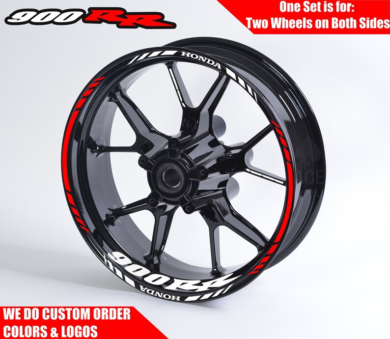 Honda CBR 900RR Wheel Decals Rim Stickers Racing Sticker Set Etsy