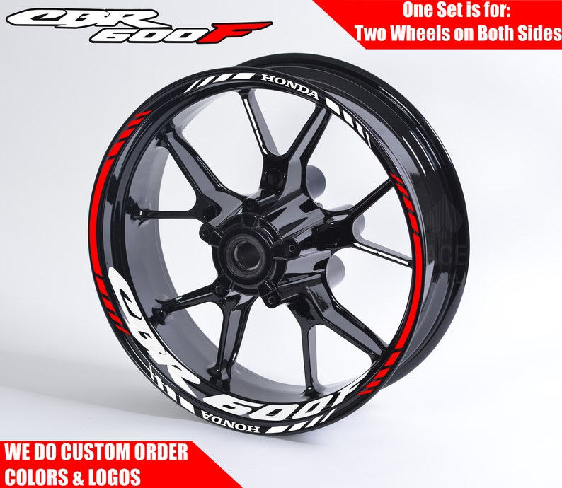 Honda CBR 600RR 600F Wheel Decals Rim Stickers Racing Sticker Etsy