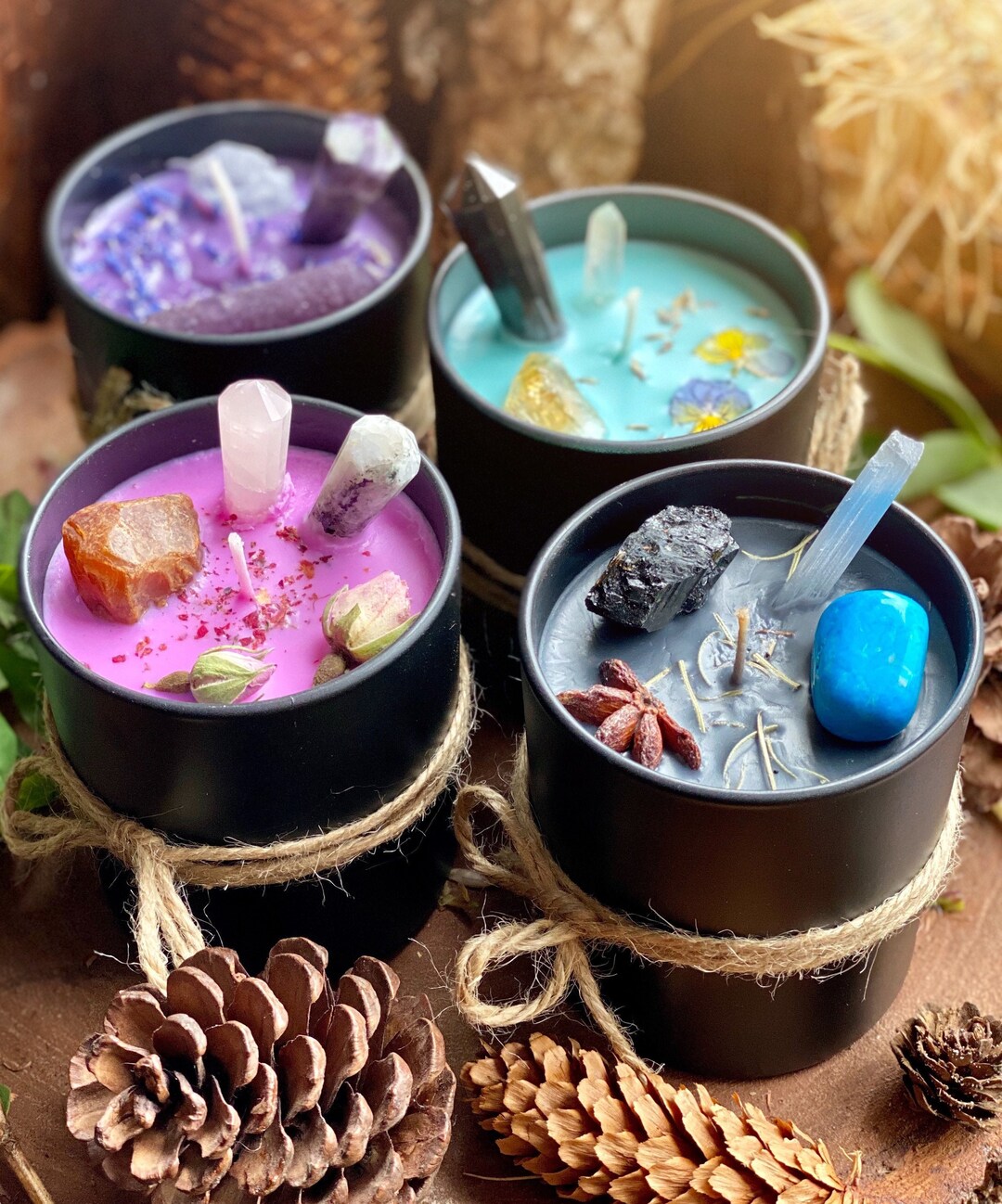CRYSTAL Luxury Candles - Etsy