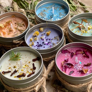 Piccole candele Wiccan Witchy x 4