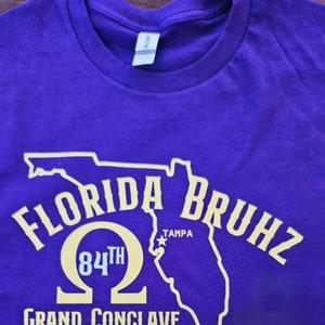 Omega Psi Phi 2024 Grand Conclave t-shirt | Tampa Florida Bruhz