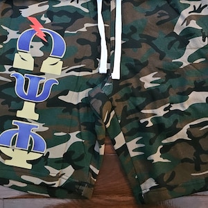 Omega Psi Phi Camo Shorts