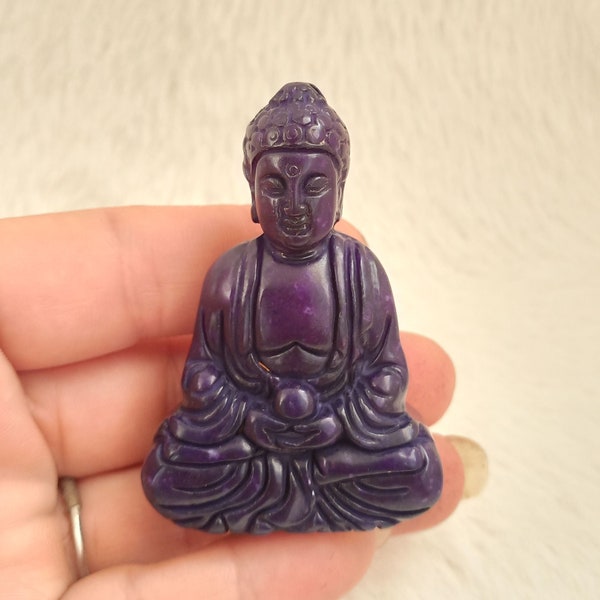 Antique Chinese  jade carved Buddha statue   L720