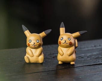 Handmade Yixing Purple Sand Tea Pet Pikachu Sculpture/Anime Tea Set Decoration Ornament