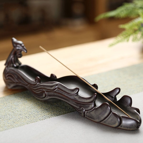 Ceramic antique Phoenix incense stick creative incense burner, home interior aromatherapy ornaments  WT