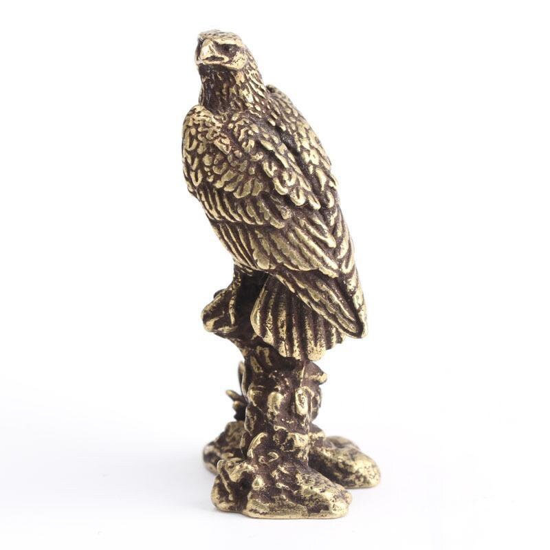 Handmade Pure Copper Eagle Miniature Ornamentshome Desktop Etsy