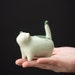 Handmade Ceramic Lucky Cat Sculpture/Tea Pet Tea Ceremony Accessories/Home Office Desktop Ornament 