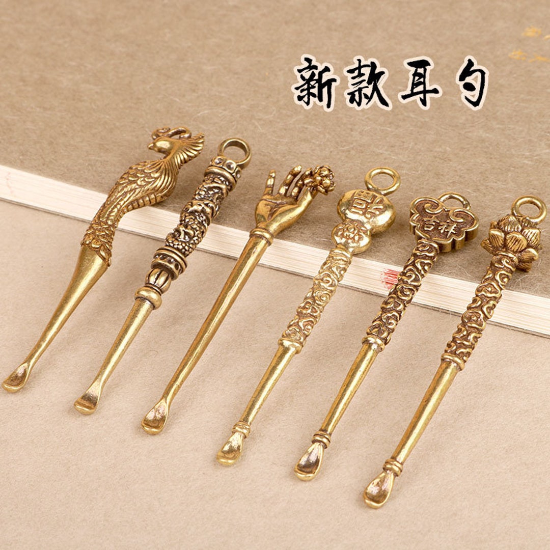 6 Pieces Pure Copper Ear Scoop/ear Scoop/ear Rake/car Key - Etsy