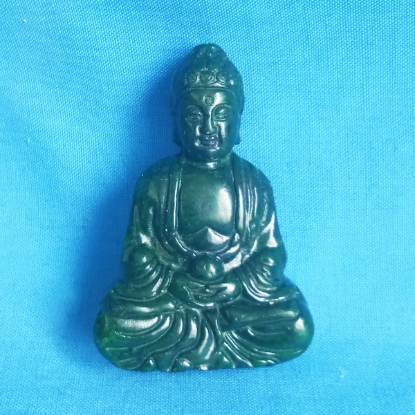 Antieke Chinese jade gesneden Boeddhabeeld L597