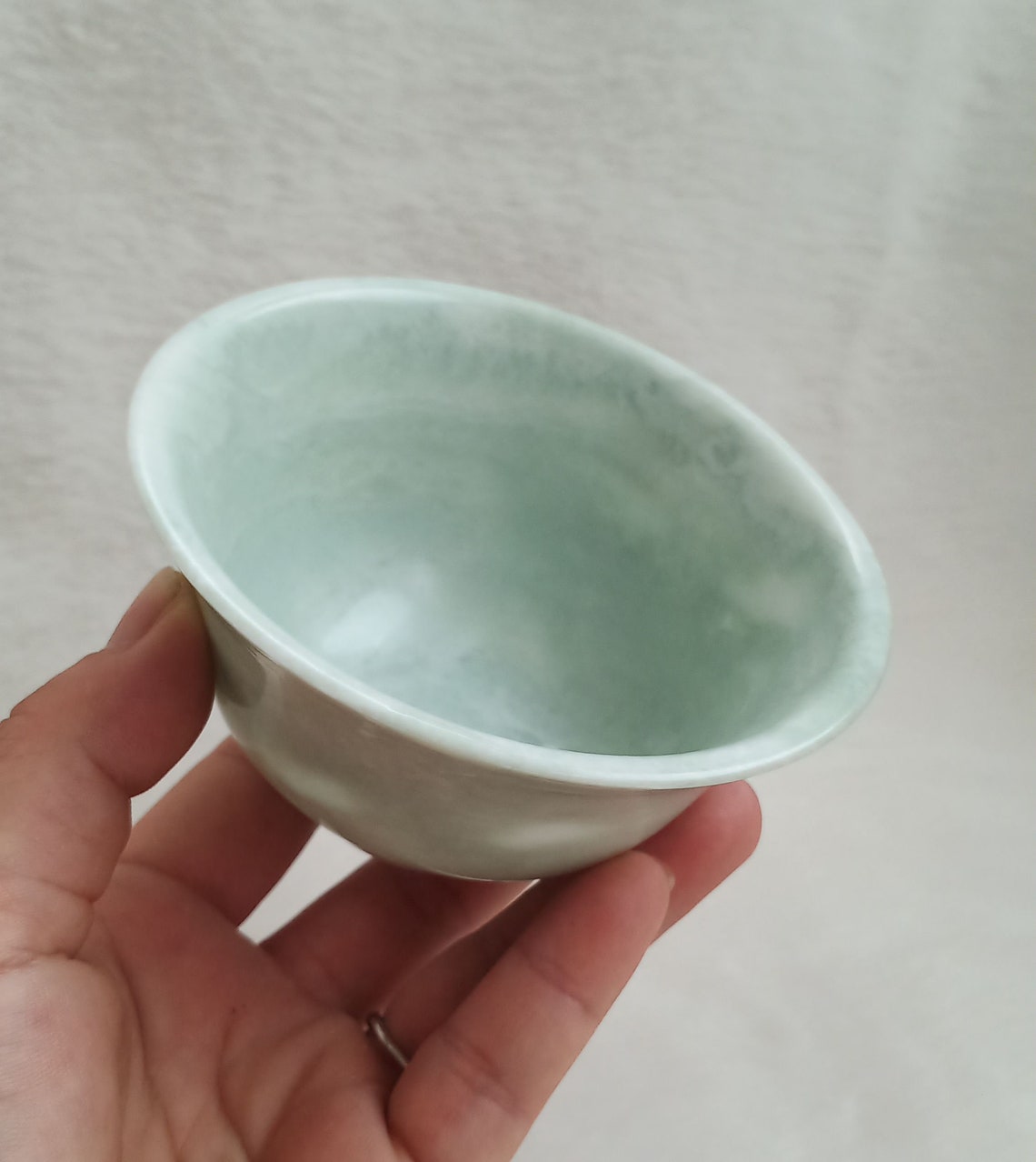 Chinese natural jade carving bowls soup bowl dipping Etsy