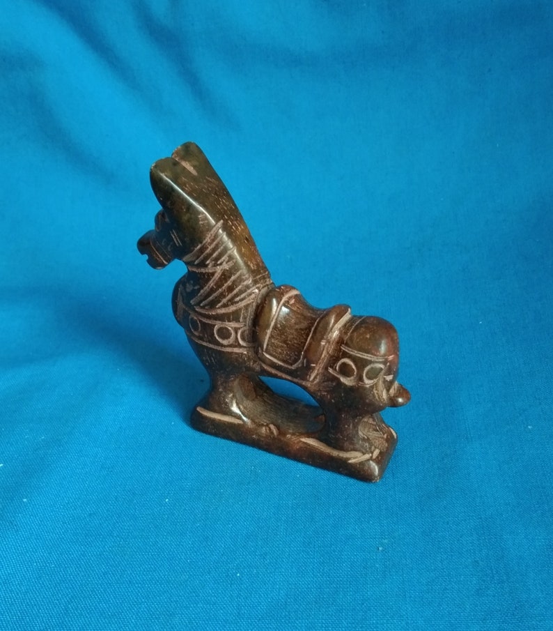 Vintage Chinese Jade Horse Statue K443 Etsy