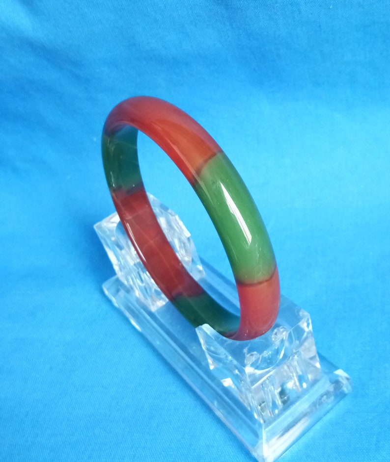 inner diameter 64 mm K259 Beautiful agate handmade bracelet