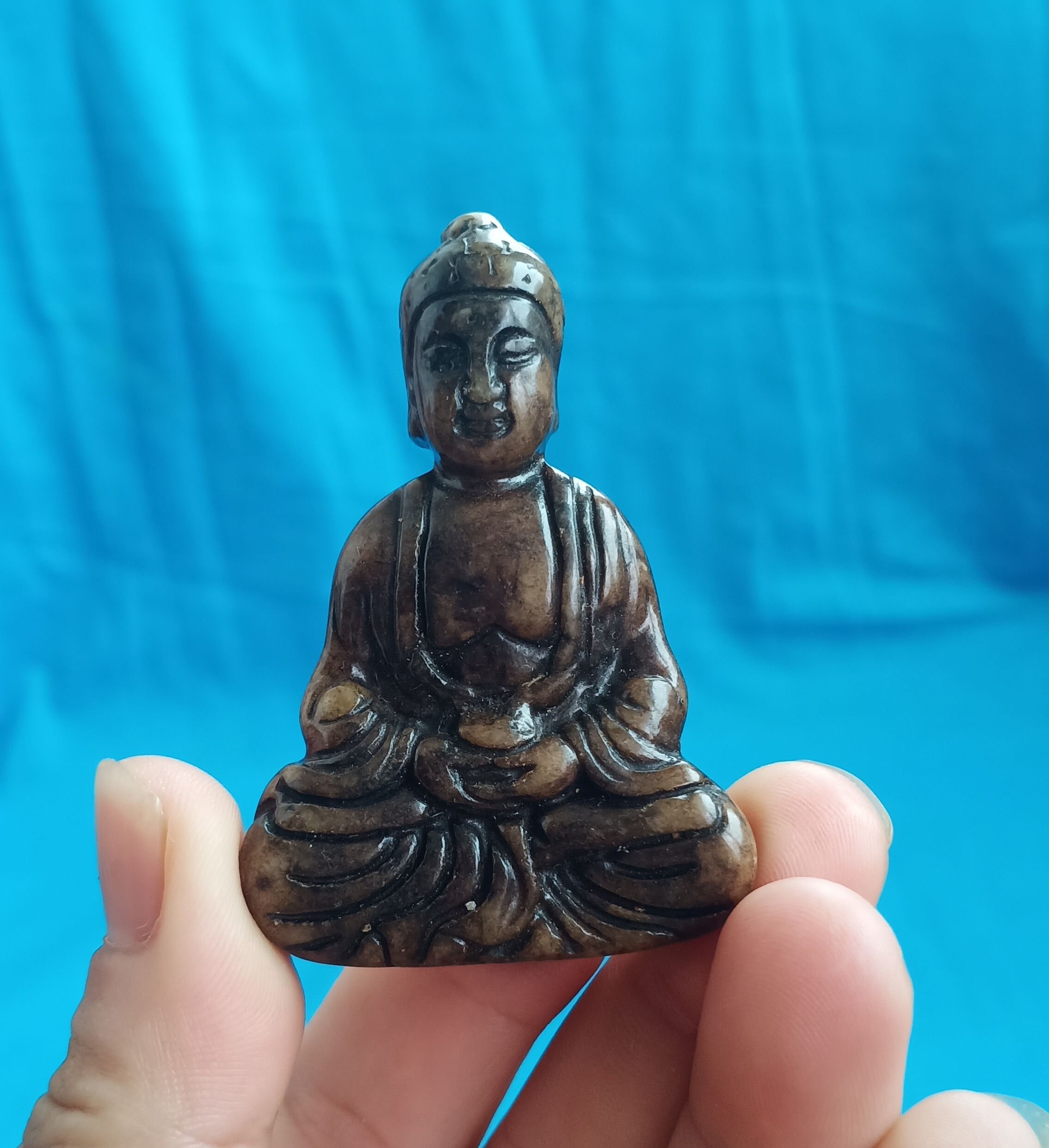 Antique Chinese Jade Carved Kwanyin Statue A135 Etsy