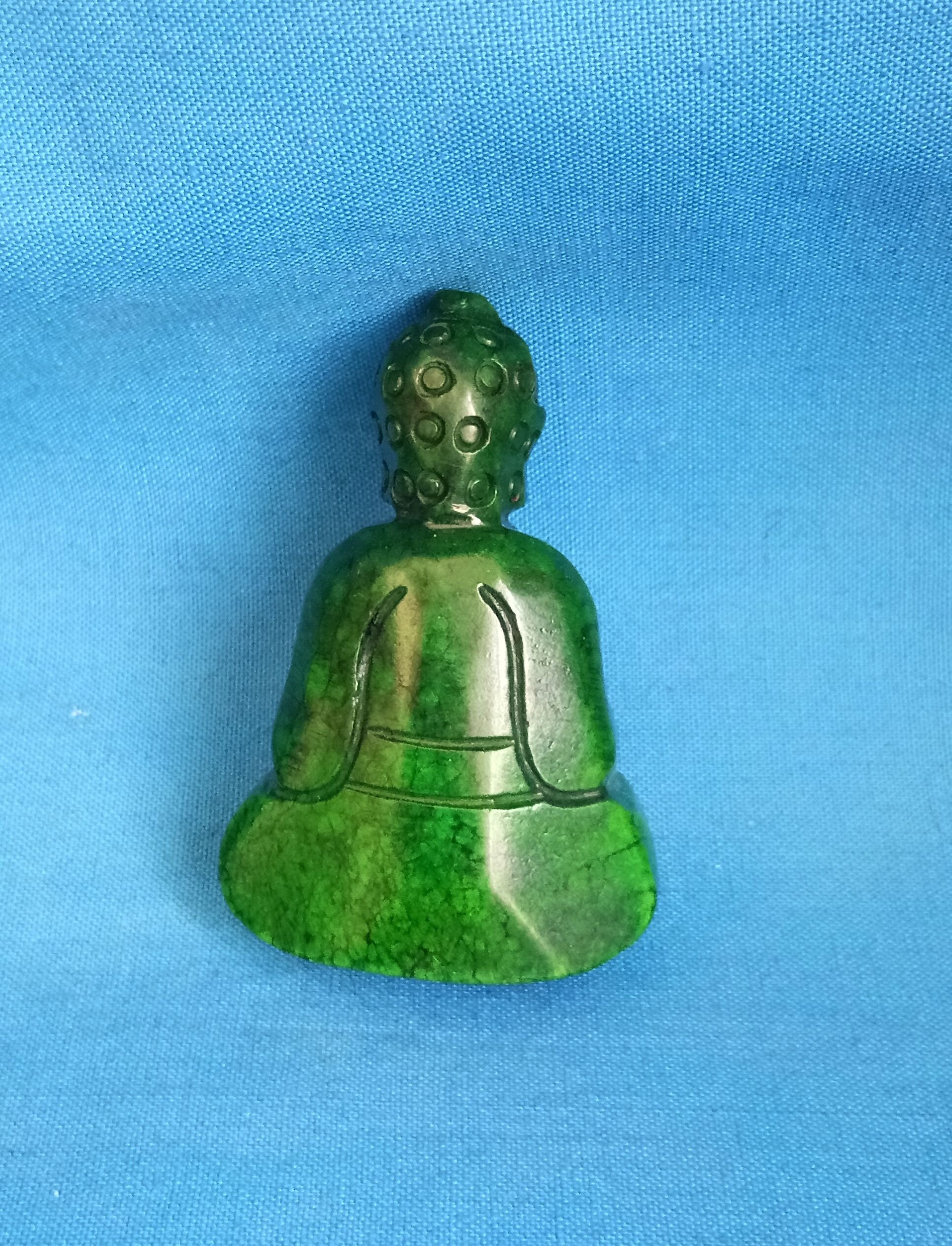 Chinese Green Jade Hand Carved Guanyin Statue L652 Etsy