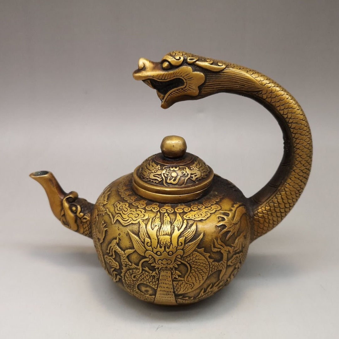 Pure Copper Dragon Teapot/wine Pot/water Pot/teapot/home Craft Etsy