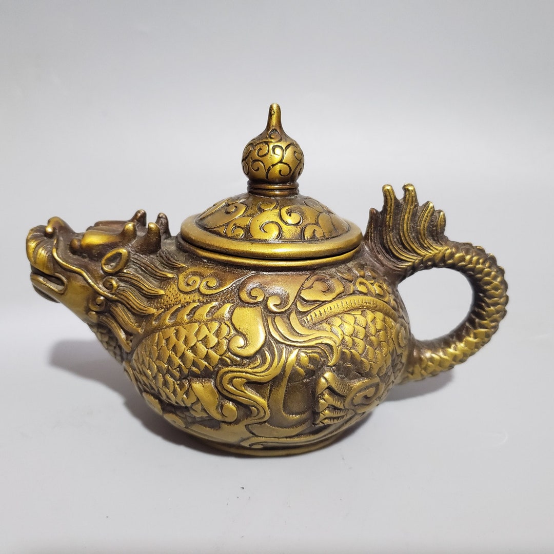 Pure Copper Dragon Teapot/wine Pot/water Pot/teapot/home Craft Ornament