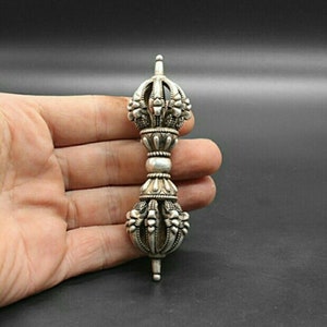 Handmade white copper vajra ornament / pure copper vajra from Nepal