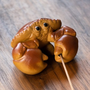 China Yixing Zisha Tea Pet Decoration/ crab Personality  Home Office Decoration