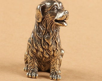 Details about   Solid Brass Dog Figurines Dog Statue Home Office Ornament Animals Figurines Toys 