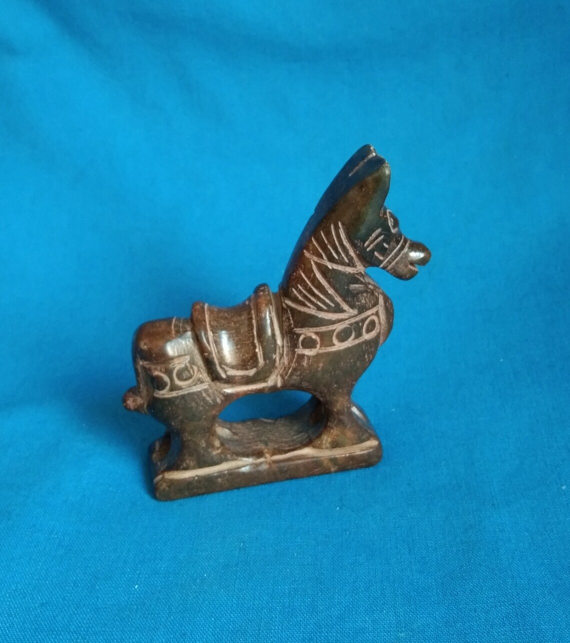 Vintage Chinese Jade Horse Statue K443 Etsy