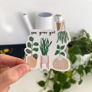 You Grow Girl | Die Cut | Adesivo de vinil | À prova de intempéries
