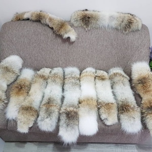 Coyote fur trim for Canada Goose all models with YKK zippers same as CG and for top brands jackets...Premuim fur from Canada. image 6