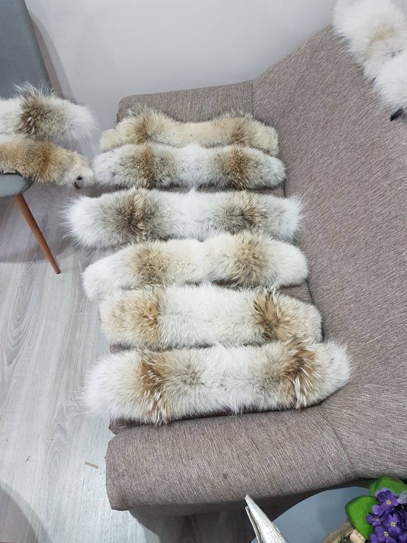 Coyote fur trim for Canada Goose all models with YKK zippers same as CG and for top brands jackets...Premuim fur from Canada. image 5