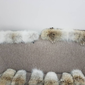 Coyote fur trim for Canada Goose all models with YKK zippers same as CG and for top brands jackets...Premuim fur from Canada. image 4