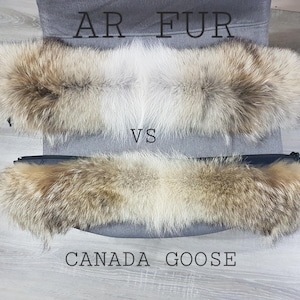 CANADA GOOSE FUR  for all models from best skins on market using only Canadian Coyote Premium Fur.Experts for fur trims master furiers.