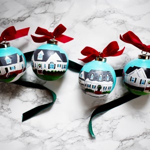 Hand Painted Custom House Ornament
