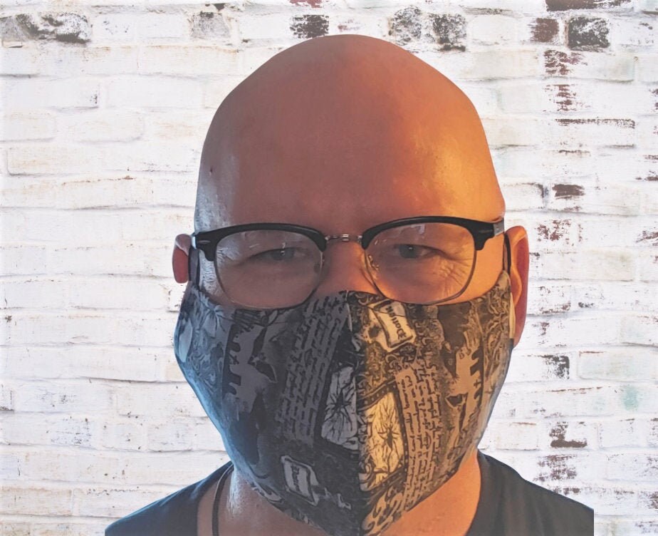 Extra Large Face Mask, Big & Tall, Quality Handmade Breathable Face Mask