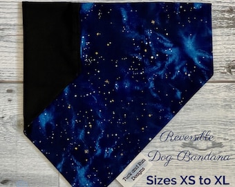 Blue Stars over the collar Personalized Dog Bandana/Cat Bandana/Pet Scarf
