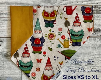 Personalized gnomes over the collar Dog Bandana/Cat Bandana/Pet Scarf/Funny Bandana