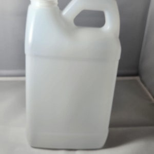 64 oz Natural HDPE Plastic F-Style Containers Pack of 2 containers