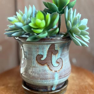 Ceramic Planter Lavender Floral 5 inch